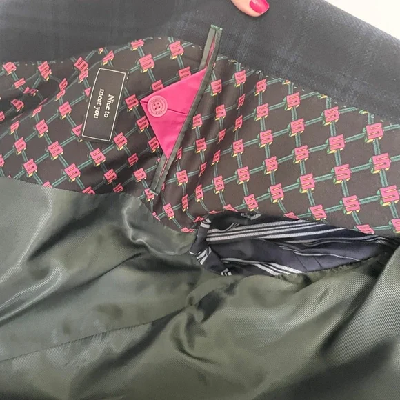 Scotch & Soda Plaid Blazer Tailored Single Button Structured Lined Menswear Sz M - Picture 9 of 16